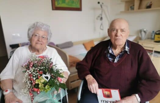 65. výročí svatby klientů SeniorCentra Hradec Králové